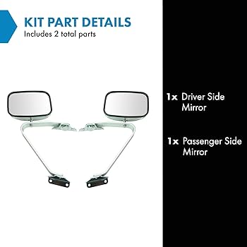 Amazon.com: TRQ 2 Piece Driver and Passenger Side Mirror